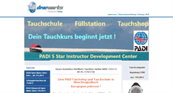 Desktop Screenshot of diveworks-tauchausbildung.de