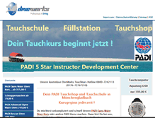 Tablet Screenshot of diveworks-tauchausbildung.de